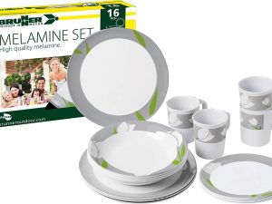 brunner set posuđa Tulip melamin Posuđe melamin TULIP - set 16kom