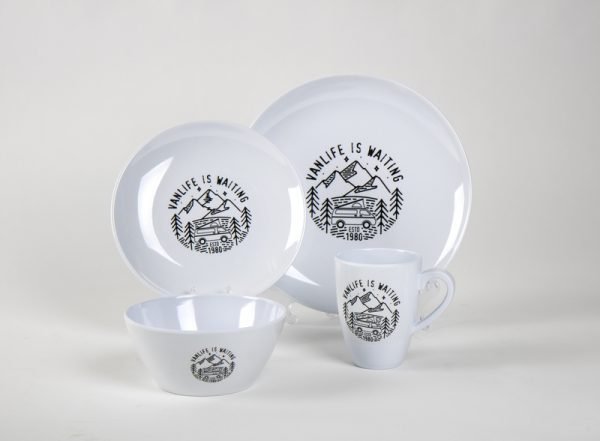 917969 posuđe melamin Vanlife Posuđe melamin VANLIFE 16 dijelova