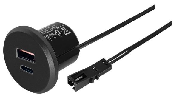 Utičnica USB-C/USB-A 20W 12/24V