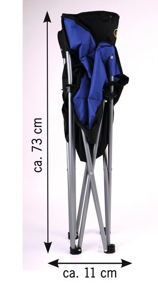 stolica za kampiranje -2 Stolica kamperska Barrosa crno/plava