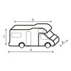PREKRIVAČ ZA KAMPER-2 Prekrivka zaštitna za kamper Brunner 12M 600x240x270cm