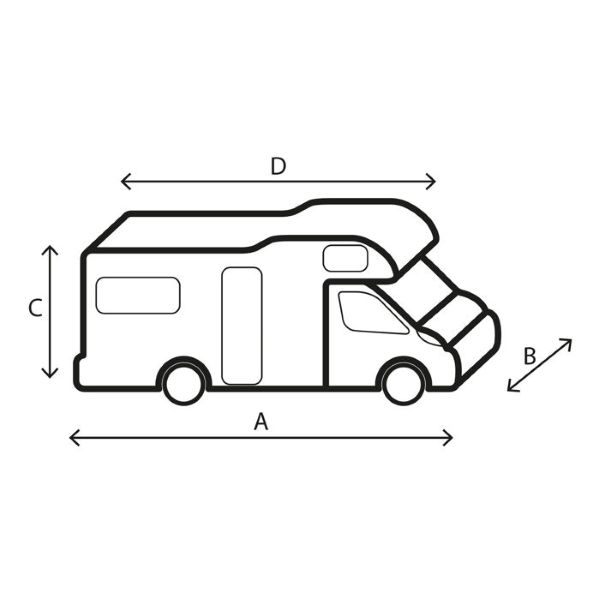 PREKRIVAČ ZA KAMPER-2 Prekrivka zaštitna za kamper Brunner 12M 600x240x270cm