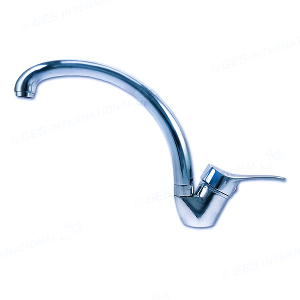 pipa mješalica zakrivljena -1 Pipa-mješalica jednoručna sa zakrivljenim izljevom