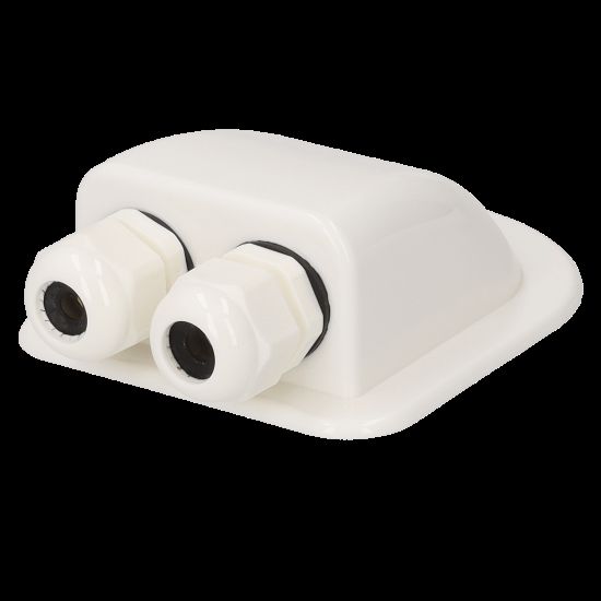 uvodnik za krovni ulaz kabela-1 Uvodnik za krovni ulaz kabela - dvostruki - bijeli