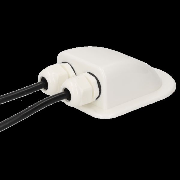 uvodnik za krovni ulaz kabela-2 Uvodnik za krovni ulaz kabela - dvostruki - bijeli