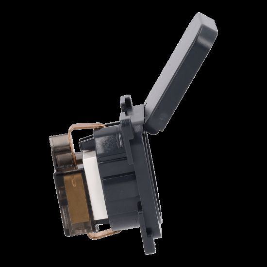 utičnica schuko-2 Utičnica schuko C-line 220V anthracit