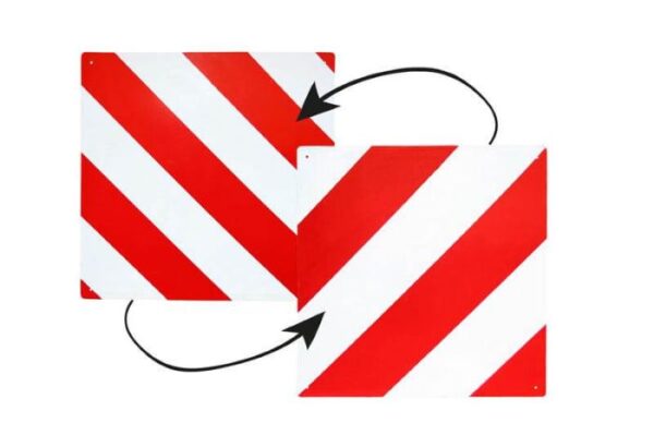 PLOČA UPOZORENJA ITALIJA ŠPANJOLSKA Ploča upozorenja 50x50 za Italiju i Španjolsku - dvostrana