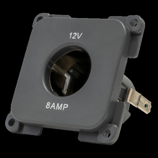 utičnica za upaljač 12v bez okvira-1 Utičnica za upaljač C-Line 8A 12V- bez okvira - anthracit